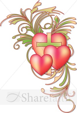 Valentines Day Heart Flourish   Valentines Day Clipart