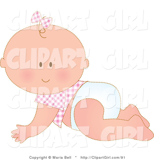 Baby Girl Diaper Clip Art