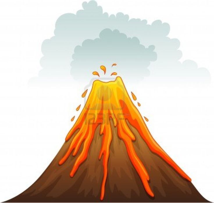 Cartoon Volcano   Volcano Kleenex   Pinterest