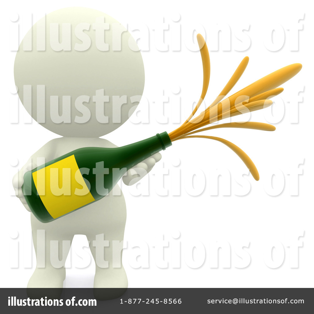 Champagne Clipart  1086845 By Andresr   Royalty Free  Rf  Stock