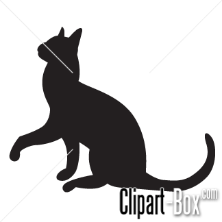Clipart Black Cat   Royalty Free Vector Design