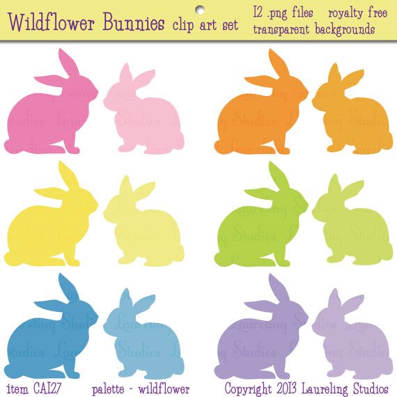 Easter Bunny Clip Art Rabbit Clipart Bunny Silhouette Clipart