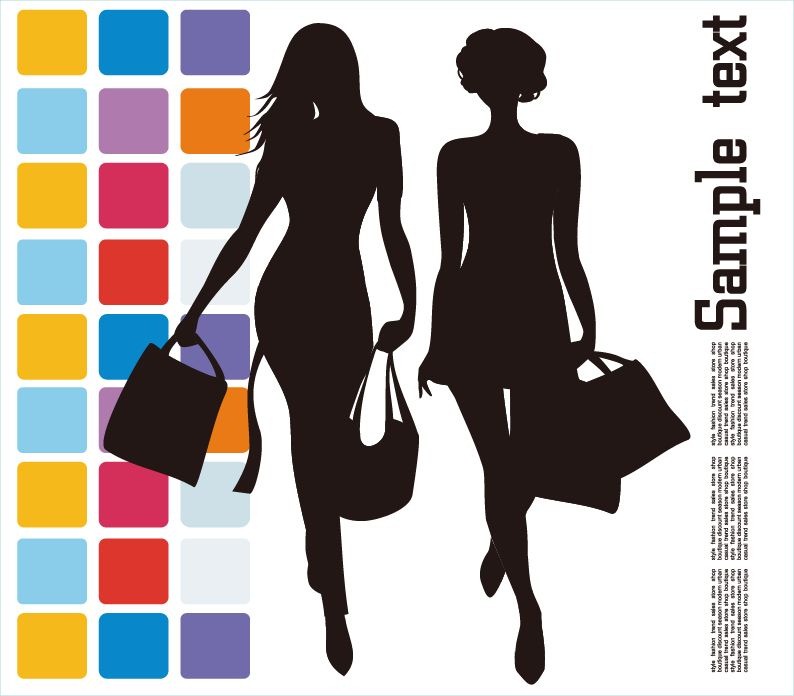 Fashion Shopping Vector Illustration   Free Vector Graphics   All Free