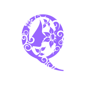 Flower Clipart   Purple Alphabet Q With White Background   Download