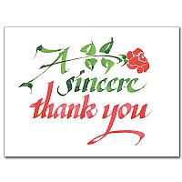Greeting Cards Thank You Cards A Sincere Thank You Thank You