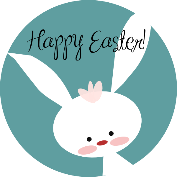 Happy Easter Bunny Svg Downloads   Animal   Download Vector Clip Art    