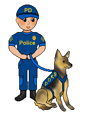 People Clip Art   Police Officer With A Dog And A Police Officer At A