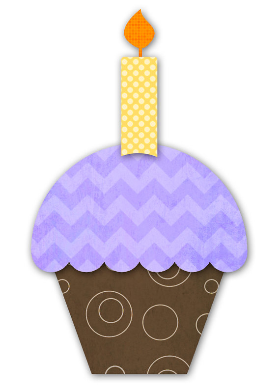 Purple Cupcake Image Clipart Pic  23