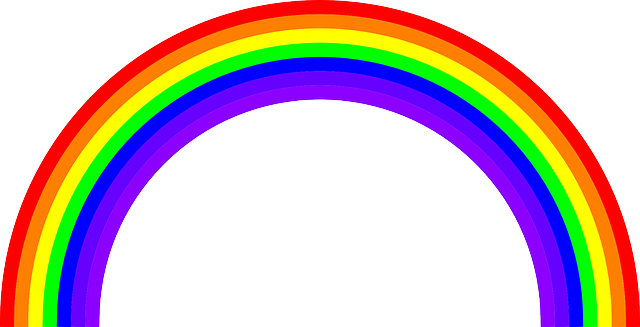 Rainbow With Clouds Outline Quotes