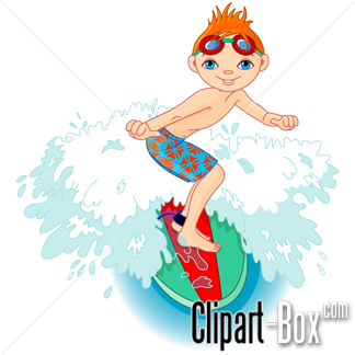 Related Surfing Boy Cliparts