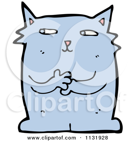Royalty Free Rf Blue Cat Clipart   Illustrations 1