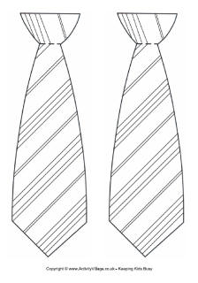 Striped Tie Template
