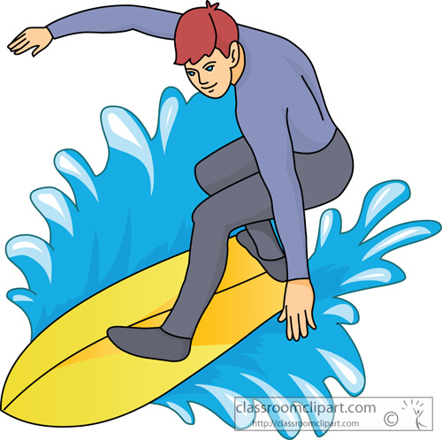 Surfing Clip Art Surfer Wearing Wet Suit Jpg