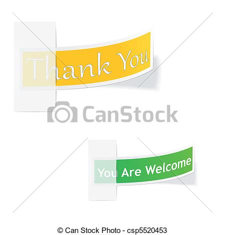 Vectors Of Thank You Very Much   Thank You And You Are Welcome