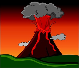 Volcano Clip Art Images Volcano Stock Photos   Clipart Volcano