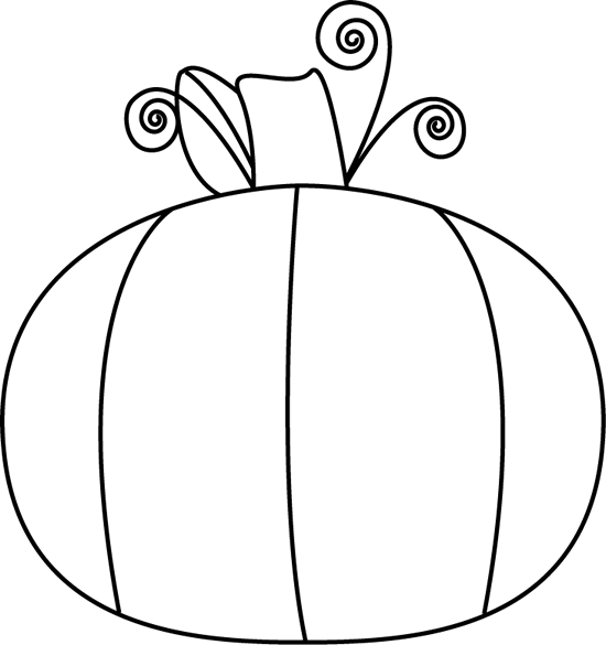 Black And White Pumpkin Clip Art Image   Large Black And White Pumpkin