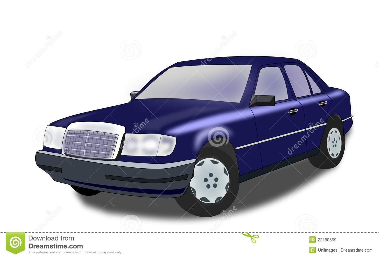 Blue Car Royalty Free Stock Images   Image  22188569