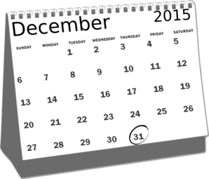 Calendar Dec 2015 Clip Art At Clker Com   Vector Clip Art Online    