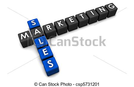 Clipart Of Sales And Marketing Concept In 3d Format Csp5731201    