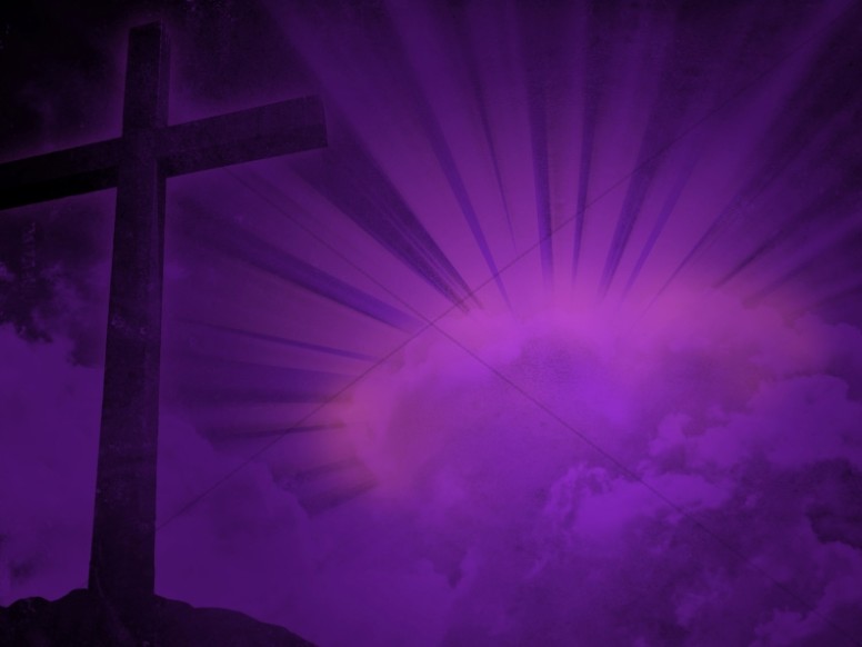Cross Design Christian Background Purple Brilliance   Worship    