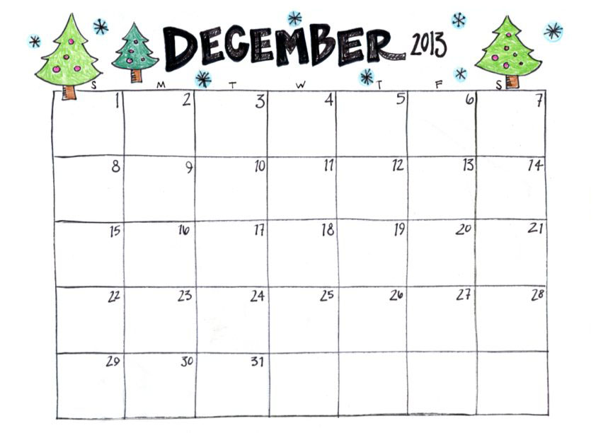 December 2013 Calendar Clip Art Images   Pictures   Becuo