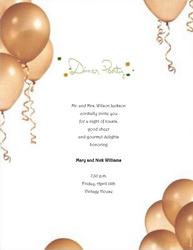 Dinner Party Invitations Templates Clip Art   Wording   Geographics