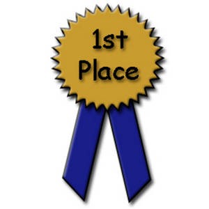 Free Clipart Picture Of A Blue And Gold 1st Place Ribbon  The Ribbon