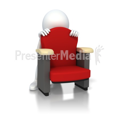 Hiding Scared Behind Chair   Education And School   Great Clipart