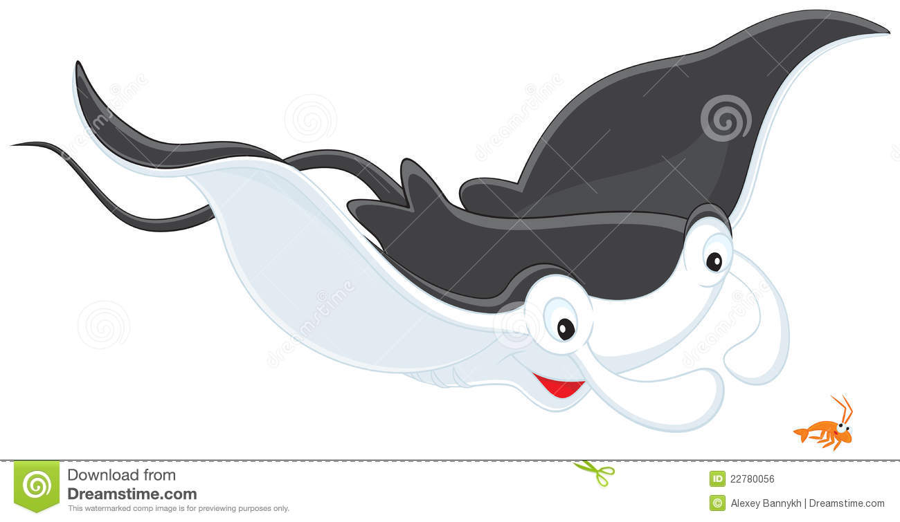 Krill Clipart Vector Clip Art Illustration Of A Big Devilfish And