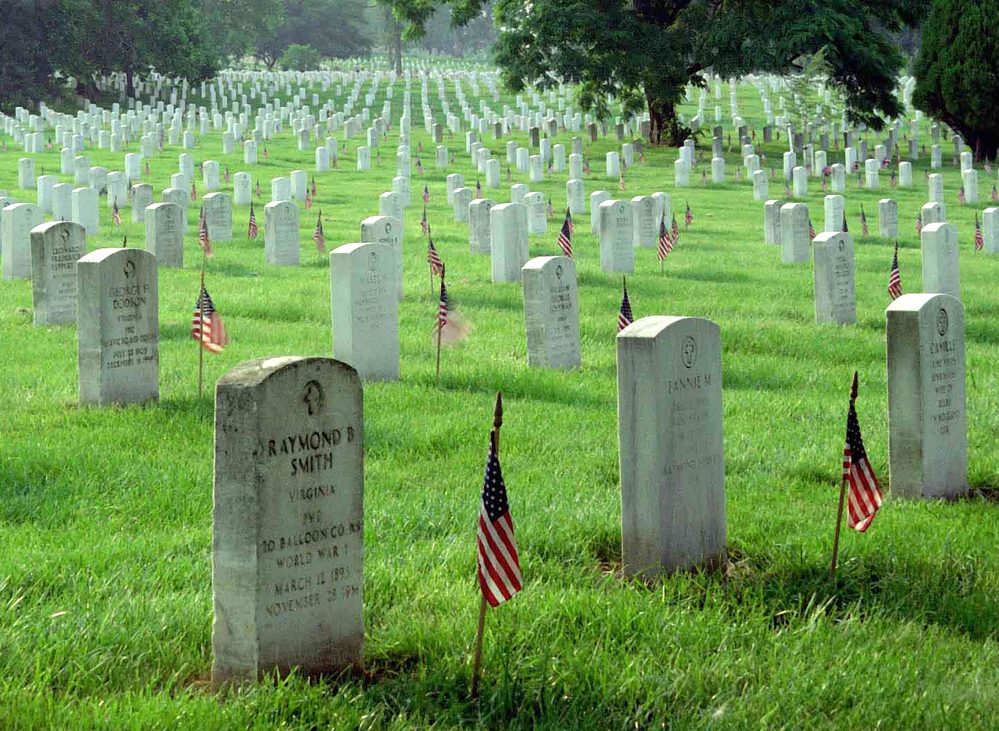 Memorial Day Art Patriotic Background  Arlington National Cemetery