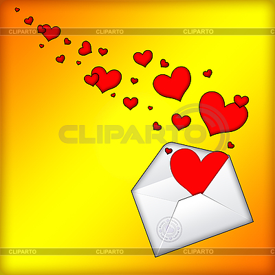 Open Envelope With Hearts     Elena Mikhailova