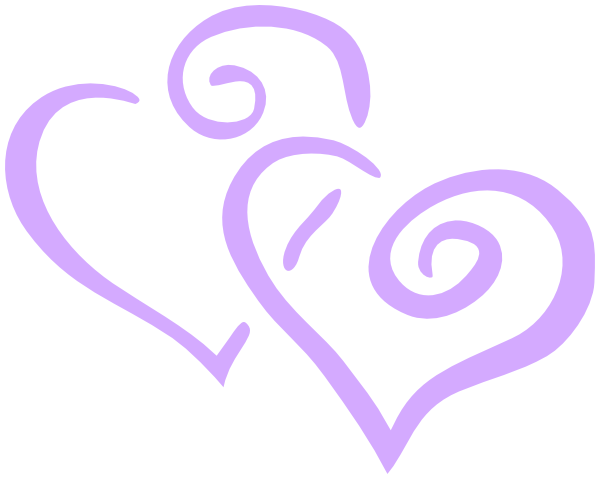 Purple Heart Wedding Clip Art At Clker Com   Vector Clip Art Online