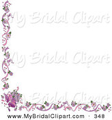 Purple Wedding Bells Clipart Bridal Clipart Of A White