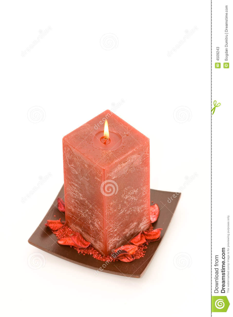 Red Scented Candle Stock Photos   Image  4509243