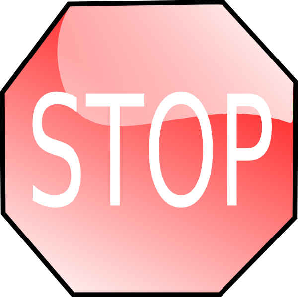 Stop Sign Clip Art At Clker Com   Vector Clip Art Online Royalty Free    