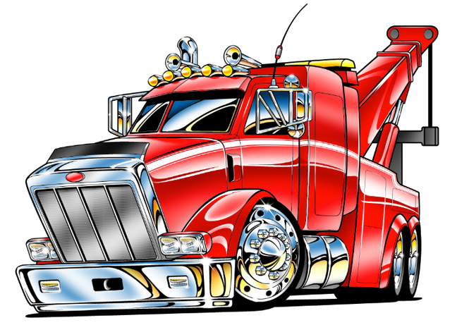 Tow Truck Towing Clipart