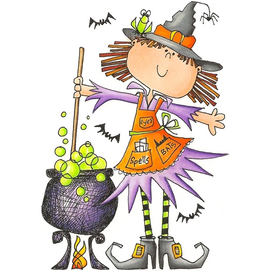 Witch And Cauldron Clip Art   Farsang   Pinterest