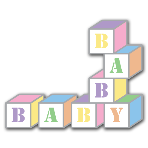 Baby Blocks Clip Art Set    Free Download