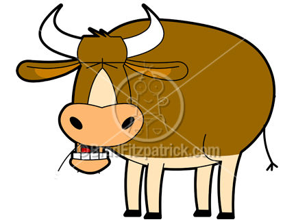 Cartoon Cow Clipart Character   Royalty Free Cow Picture Licensing 