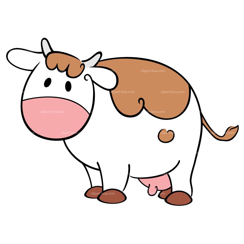 Clipart Cow Cartoon   Royalty Free Vector Design
