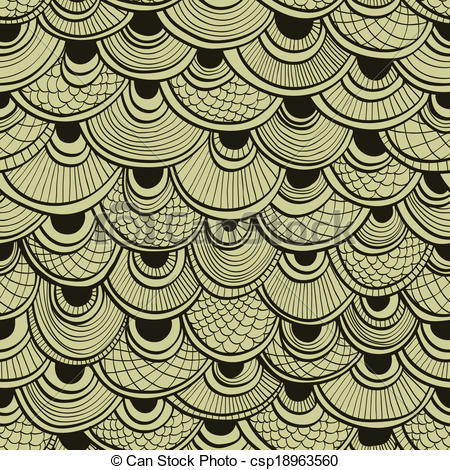 Fish Scales   Abstract Monochrome    Csp18963560   Search Clipart    