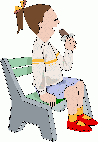 Girl Eating Ice Cream 2 Clipart   Girl Eating Ice Cream 2 Clip Art
