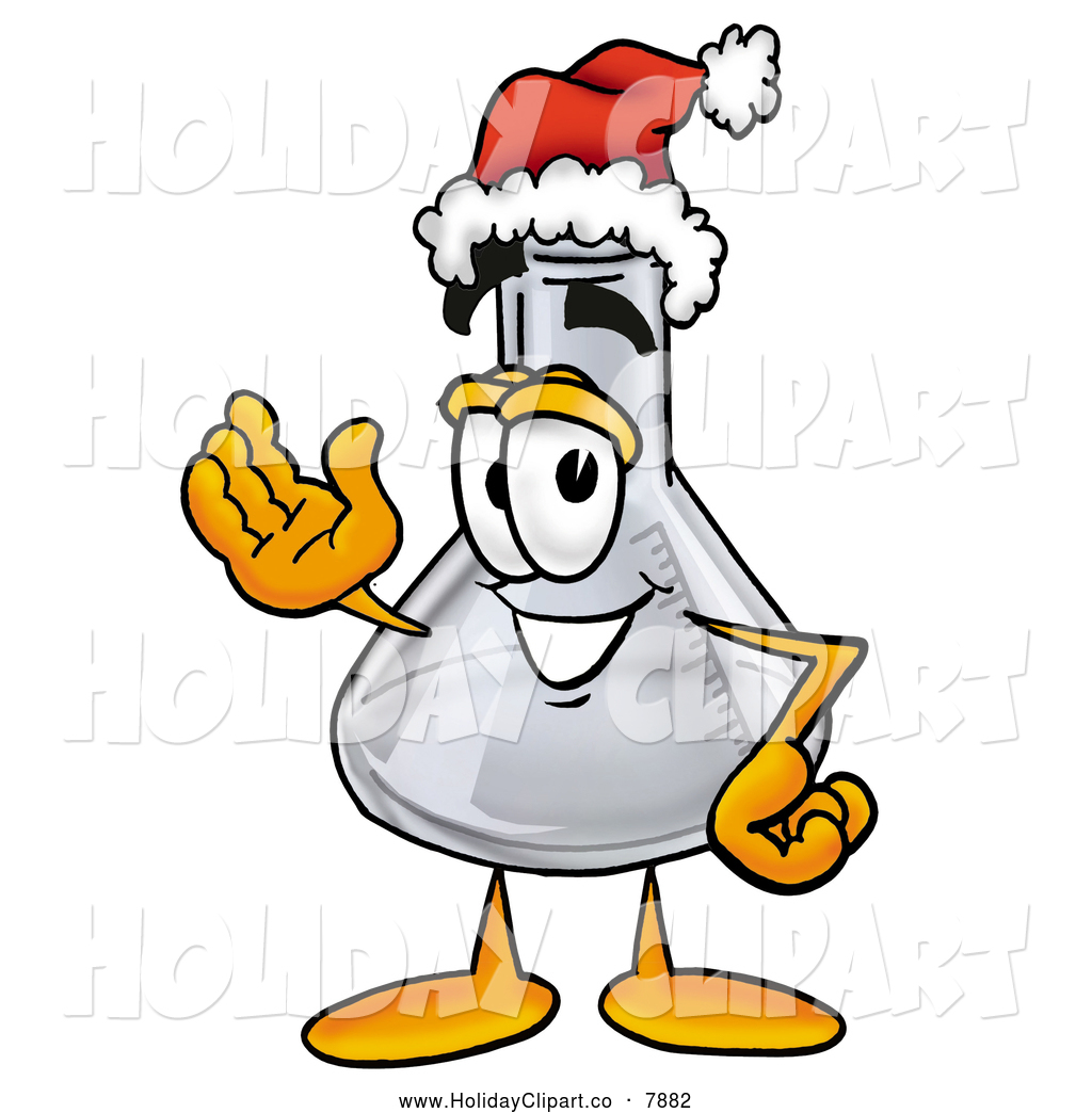 Holiday Clip Art Of A Smiling Erlenmeyer Conical Laboratory Flask