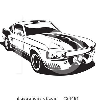 Mustang Car Clipart Black And White Similar Free Download Latest Car