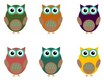 Owl Clip Art For Teachers  Fall Colors   Teacherspayteachers Com