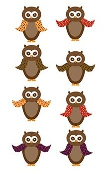 Owl Clipart   Fall Colors  For Mrs  D     