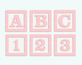 Popular Items For Baby Blocks Clipart On Etsy