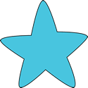 Rounded Star Clip Art Outline Blue Rounded Corner Star Thumb Gif