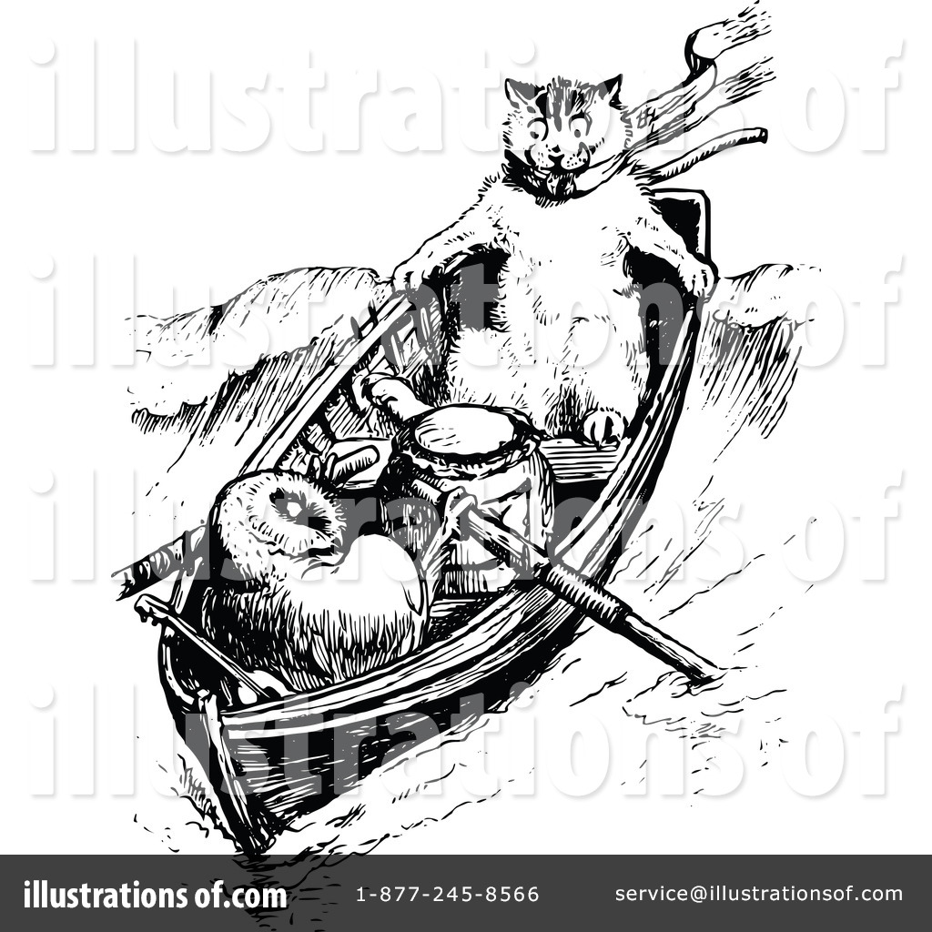 Royalty Free  Rf  Cat Clipart Illustration By Prawny Vintage   Stock