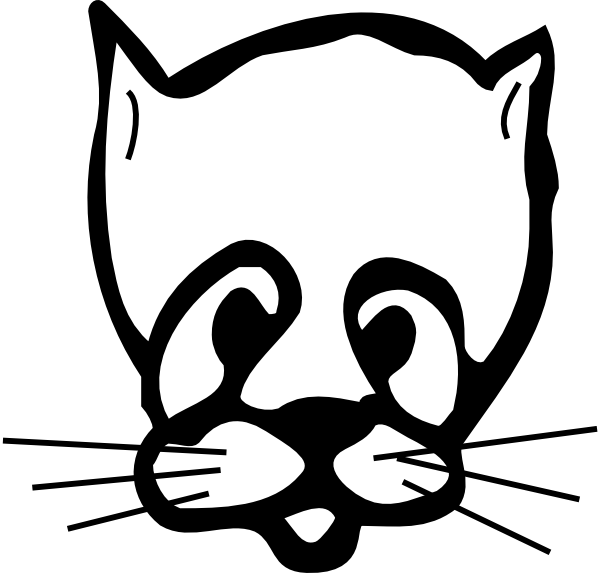 Sad Cat Face Drawing Clip Art   Animal   Download Vector Clip Art